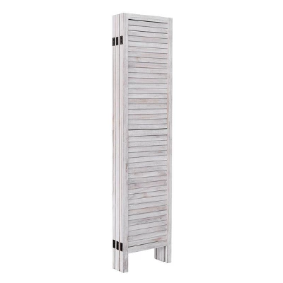 Costway 67'' High 6 Panel Room Divider Furniture Classic Venetian Wooden Slat Home 8 Costway 67'' High 6 Panel Room Divider Furniture Classic Venetian Wooden Slat Home - Image 8