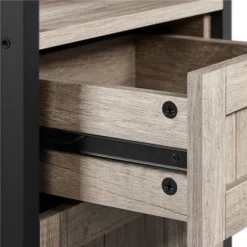 Yaheetech Wooden Bedside Table End Table With Open Shelf For Bedroom Living Room -Baxton Studio Shop GUEST cf5ebafb 8ea4 46b4 b481 b3e8c2ca66d9