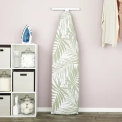 Juvale Ironing Board Cover And Pad, 15x54 Inches, Standard Size, Heavy Duty, White Palm Print Design