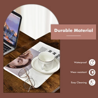 Costway Narrow End Side Sofa Table Stable Steel Frame For Living Room Bedroom Brown 6 Costway Narrow End Side Sofa Table Stable Steel Frame For Living Room Bedroom Brown - Image 6