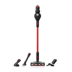 Dirt Devil Standing Cordless Stick Vacuum Red/Black - BD57000V: Lightweight, Rechargeable, Multi-Surface, Washable Filter -Baxton Studio Shop GUEST cfb9966f a372 4a4c b5fb fa66315a4df7