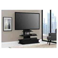Solar TV Stand For TVs Up To 70" With Mount And Drawers - Room & Joy -Baxton Studio Shop GUEST cfd964a1 d1f0 462d bd1a 8278f75c6e19