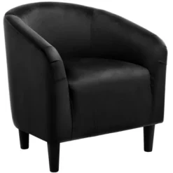 Yaheetech Velvet Club Accent Arm Chair Upholstered Barrel Chair -Baxton Studio Shop GUEST cfe8ede2 22fe 497c 9b11 22d1b1d60ae3
