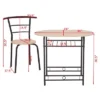 Costway 3 PCS Dining Set Table And 2 Chairs Home Kitchen Breakfast Bistro Pub Furniture