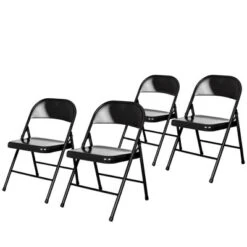 Set Of 4 All Steel Folding Chairs - Hampden Furnishings 14 Set Of 4 All Steel Folding Chairs - Hampden Furnishings -Baxton Studio Shop GUEST d06b16f0 57a7 4a6c 9106 edd2648b0a77