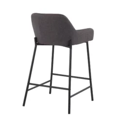 Set Of 2 Daniella Metal/Polyester Counter Height Barstools - LumiSource 17 Set Of 2 Daniella Metal/Polyester Counter Height Barstools - LumiSource -Baxton Studio Shop GUEST d0c5762d ed2a 4873 a2f5 06812d4fbeed