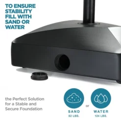 Maple99 Umbrella Base – Fillable, Heavy-Duty & Mobile Patio Umbrella Stand For Deck, Poolside, Garden - 123 Lbs Capacity, Black 9 Maple99 Umbrella Base – Fillable, Heavy-Duty & Mobile Patio Umbrella Stand For Deck, Poolside, Garden - 123 Lbs Capacity, Black -Baxton Studio Shop GUEST d0d3ed69 4ccb 4c3c 8373 5708abe8bcd3