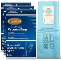 EnviroCare Replacement Micro Filtration Vacuum Cleaner Dust Bags Made To Fit Riccar 8000 And Simplicity 7000 Type B 18 Pack -Baxton Studio Shop GUEST d0d492c6 4409 4b68 8a4f 3e17f663467a