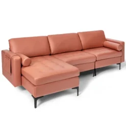 Costway Modular Extra-Large 4 Seat Sectional Sofa With Reversible Chaise & 2 USB Ports 19 Costway Modular Extra-Large 4 Seat Sectional Sofa With Reversible Chaise & 2 USB Ports -Baxton Studio Shop GUEST d0d9caa6 4633 4f0d 9157 e56a9139aa47