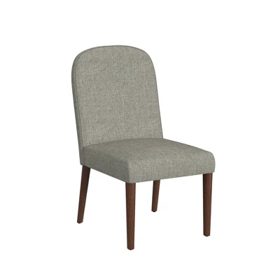 Rounded Back Upholstered Dining Chair - HomePop 1 Rounded Back Upholstered Dining Chair - HomePop
