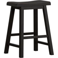 Set Of 2 24" Watkins Saddle Seat Backless Counter Height Barstools - Inspire Q -Baxton Studio Shop GUEST d113ed15 1f81 4a14 93f0 a717ec13e719
