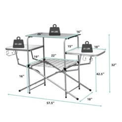Costway Foldable Camping Table Outdoor Kitchen Portable Grilling Stand Folding BBQ Table 14 Costway Foldable Camping Table Outdoor Kitchen Portable Grilling Stand Folding BBQ Table -Baxton Studio Shop GUEST d12def2e 72e3 4a2d a157 c460fb378691