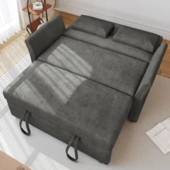 Dyonery 3-in-1 Pull Out Sleeper Sofa With Reclining Backrest & Side Pocket Chenille Convertible Sofa Bed For Living Room,Apartment,Tool-Free Assembly 16 Dyonery 3-in-1 Pull Out Sleeper Sofa With Reclining Backrest & Side Pocket Chenille Convertible Sofa Bed For Living Room,Apartment,Tool-Free Assembly -Baxton Studio Shop GUEST d1a787ad 0a94 47fd 8043 598b5ac2ff99