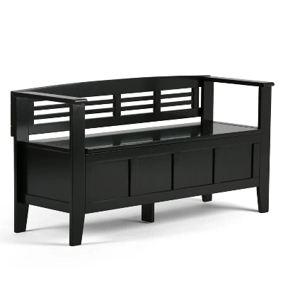48" Chandler Solid Wood Entryway Storage Bench - Wyndenhall 12 48" Chandler Solid Wood Entryway Storage Bench - Wyndenhall - Image 12