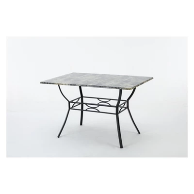 Bastian Dining Table Gray & Marble - Boraam 3 Bastian Dining Table Gray & Marble - Boraam - Image 3