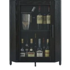 Corner Wine Bar Rack Cabinet With Detachable Wine Rack, Bar Cabinet With Glass Holder -Baxton Studio Shop GUEST d24ac93f 5d12 489f ae18 cc7ddcd0bf54