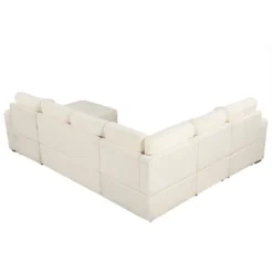 U-Shaped Modular Sofa With Storage Lounge Chair, 6-Seater Oversized Sofa With USB Interface - ModernLuxe 26 U-Shaped Modular Sofa With Storage Lounge Chair, 6-Seater Oversized Sofa With USB Interface - ModernLuxe -Baxton Studio Shop GUEST d2de96c5 dbb1 40bc 86d3 e3b0e2d64257