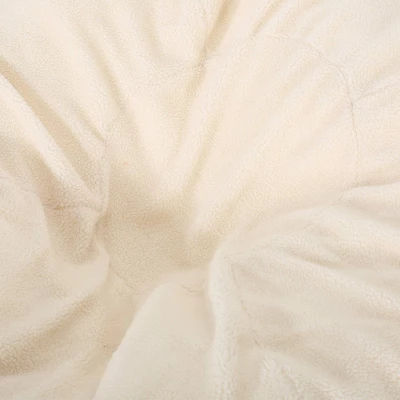 5' Newalla Modern Shearling Bean Bag - Christopher Knight Home 4 5' Newalla Modern Shearling Bean Bag - Christopher Knight Home - Image 4