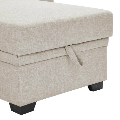 Racxily 84in Sectional Sofa, Pull Out Sleeper Couch Bed, L-Shaped Corner Reversible Sofas With Storage Chaise Apartment Living Room 7 Racxily 84in Sectional Sofa, Pull Out Sleeper Couch Bed, L-Shaped Corner Reversible Sofas With Storage Chaise Apartment Living Room - Image 7