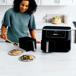 Refurbished: Ninja R-AD300CO Foodi 6-in-1 10-qt. XL 2-Basket Air Fryer With DualZone Technology, Black – Manufacturer Refurbished 9 Refurbished: Ninja R-AD300CO Foodi 6-in-1 10-qt. XL 2-Basket Air Fryer With DualZone Technology, Black – Manufacturer Refurbished -Baxton Studio Shop GUEST d3500371 975a 48ff 8bca 05c487b3e3c1