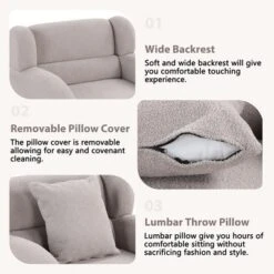 360 Degree Swivel Barrel Chair With Footstool, Accent Chair With Ottoman-ModernLuxe -Baxton Studio Shop GUEST d3c48008 7113 4b51 b525 acda392cd632