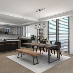 Natural Solid Wood Bench Light Brown - Olivia & May -Baxton Studio Shop GUEST d419bd7e 1b91 4308 bd2d 07c36b585a33