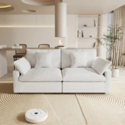 83" Cloud Couch Modular Sectional Sofa Couch,Down Filled Sectional For Living Room,Love Seat Sofas,Convertible Couch,Covers Washable&Replaceable 29 83" Cloud Couch Modular Sectional Sofa Couch,Down Filled Sectional For Living Room,Love Seat Sofas,Convertible Couch,Covers Washable&Replaceable -Baxton Studio Shop GUEST d4f24bcc 65f5 494e a8ac 2ed36939ab8d