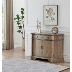 Belcher Antique Inspired 2 Door 2 Drawer Storage Buffet Cabinet Weathered Brown - Treasure Trove -Baxton Studio Shop GUEST d506b058 e431 4e5b 9ecf d6ae7f61d7bb