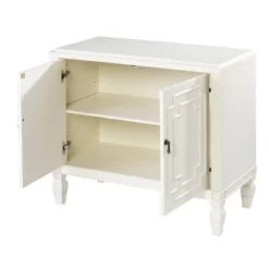 Nadrent Double Door Accent Cabinet Antique White - Aiden Lane -Baxton Studio Shop GUEST d5364d0c 8a17 407f a9b1 8d93bb9777ec