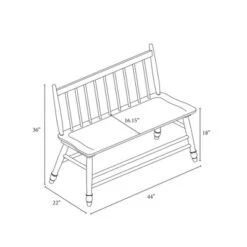Vintage Windsor Dining Bench - Aged Oak - Hearth & Hand™ With Magnolia -Baxton Studio Shop GUEST d53da268 7a12 4bc3 95fc d3bde7cc25d3