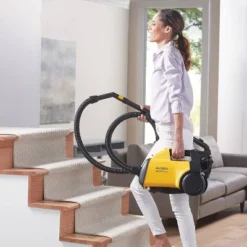 Eureka Mighty Mite Bagged Canister Vacuum: Electric, 1560W, 20ft Cord, 6.5ft Hose, Washable Foam Filter, Hard Floor & Carpet -Baxton Studio Shop GUEST d5521111 25a8 4b26 ab8a 64242e85dff7