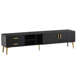 Modern TV Stand For TVs Up To 77'' With 5 Champagne Legs-ModernLuxe -Baxton Studio Shop GUEST d5d2b286 d9ed 4396 ab6d 0ca336b29c69
