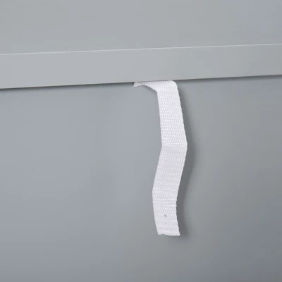 HOMCOM Wood Accent Sideboard Buffet Serveing Storage Cabinet With Fretwork Doors And Elevated Base, Gray 5 HOMCOM Wood Accent Sideboard Buffet Serveing Storage Cabinet With Fretwork Doors And Elevated Base, Gray - Image 5