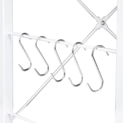 Karl Home 3-Tier Kitchen Baker's Rack Utility Storage Shelf Microwave Stand Storage Cart -Baxton Studio Shop GUEST d6a0ea84 7741 466e 96d7 cf91667aec82