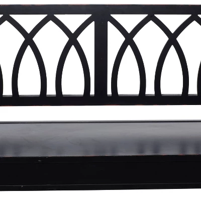 Farmhouse Wood Sitting Bench - Olivia & May 4 Farmhouse Wood Sitting Bench - Olivia & May - Image 4