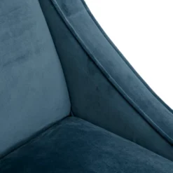 Delaney Swoop Arm Settee Blue -Baxton Studio Shop GUEST d732acc1 7077 419b bc1c 2df380c8b4e0