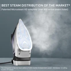 Rowenta Excellence Steam Iron, 1750W, Powerful Steam, Purple Caprice Metal -Baxton Studio Shop GUEST d7391623 025a 459c 80bb fe52f8cbb886