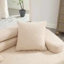 139"W 4-Seater Sectional Sofa Sleeper Sofa Bed With ARC Armrests, Double Backrests And Pillows, No Assembly Required-ModernLuxe -Baxton Studio Shop GUEST d73ce351 1961 448d b71e 3df0f55290d4