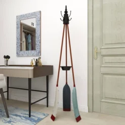 Metal Nautical Style Coat Rack Tripod Base - Olivia & May -Baxton Studio Shop GUEST d742cfc4 8192 4848 8483 e3cd697cbd04