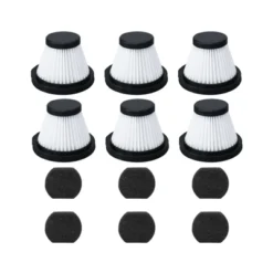 Nispira HEPA Filter Replacement Compatible With Xiaomi Deerma DX115 DX115S DX115C Handheld Portable Vacuum Cleaner, 6 Packs -Baxton Studio Shop GUEST d7b6e23e 1f7c 45dc b297 c1f196407657