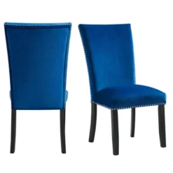 5pc Celine Dining Set With Table And 4 Velvet Chairs Gray - Picket House Furnishings -Baxton Studio Shop GUEST d7ee08f2 0dea 4c9f a37b 156c1ec4a35f