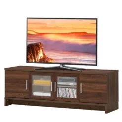 Costway TV Stand Media Entertainment Center For TV's Up To 70'' W/ Storage Cabinet -Baxton Studio Shop GUEST d7f0e561 91ad 42fa 82c5 f0031d9ba3e7