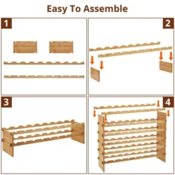 Bamboo Stackable Wine Rack – Free-Standing Bottle Holder Storage Display Shelf For Kitchen, Cellar & Dining Room 9 Bamboo Stackable Wine Rack – Free-Standing Bottle Holder Storage Display Shelf For Kitchen, Cellar & Dining Room -Baxton Studio Shop GUEST d803dc64 f15c 4951 a614 cc0c9d1ccd94