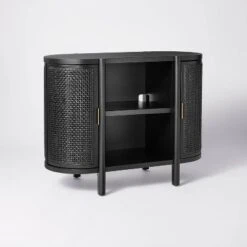 Portola Hills Caned Door Console With Shelves - Threshold™ Designed With Studio McGee -Baxton Studio Shop GUEST d8a3124a 3a6a 4b28 8cc4 73d0035a42d8