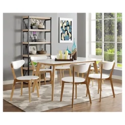 59" Retro Modern Wood Kitchen Dining Table - Saracina Home 6 59" Retro Modern Wood Kitchen Dining Table - Saracina Home -Baxton Studio Shop GUEST d8e12fab 34b9 43d6 bd50 4047f2e9c027