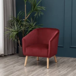 Modern Barrel Accent Chair - WOVENBYRD -Baxton Studio Shop GUEST d8f77af1 3d58 4c53 b745 3b9326b40d1a