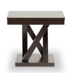 Everdon Modern End Table Dark Brown - Baxton Studio