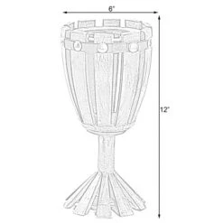 Vintiquewise Wooden Wine Goblet Shaped Vintage Decorative Single Bottle Wine Holder 11 Vintiquewise Wooden Wine Goblet Shaped Vintage Decorative Single Bottle Wine Holder -Baxton Studio Shop GUEST d99967bb 1cc5 4eed a4a8 129cbd23330e