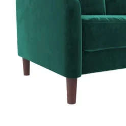 Penny 2 Seater Loveseat Sofa Green Velvet - Room & Joy -Baxton Studio Shop GUEST d9ad2001 12e6 4ac2 8ca4 70b941d69ee4