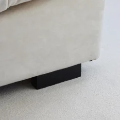 Cloud Modular Sectional Sofa,105inch Scrub Velvet Sofa Couch For Living Room,Curved Couch,Modern LoveSofa With 2 Pillows 3 Seater For Apartment -Baxton Studio Shop GUEST d9defc8b 162a 433f 8c6d f674c40b2dba 1